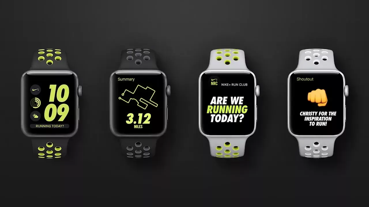 The Apple Watch Nike+ as presented in September 2016.