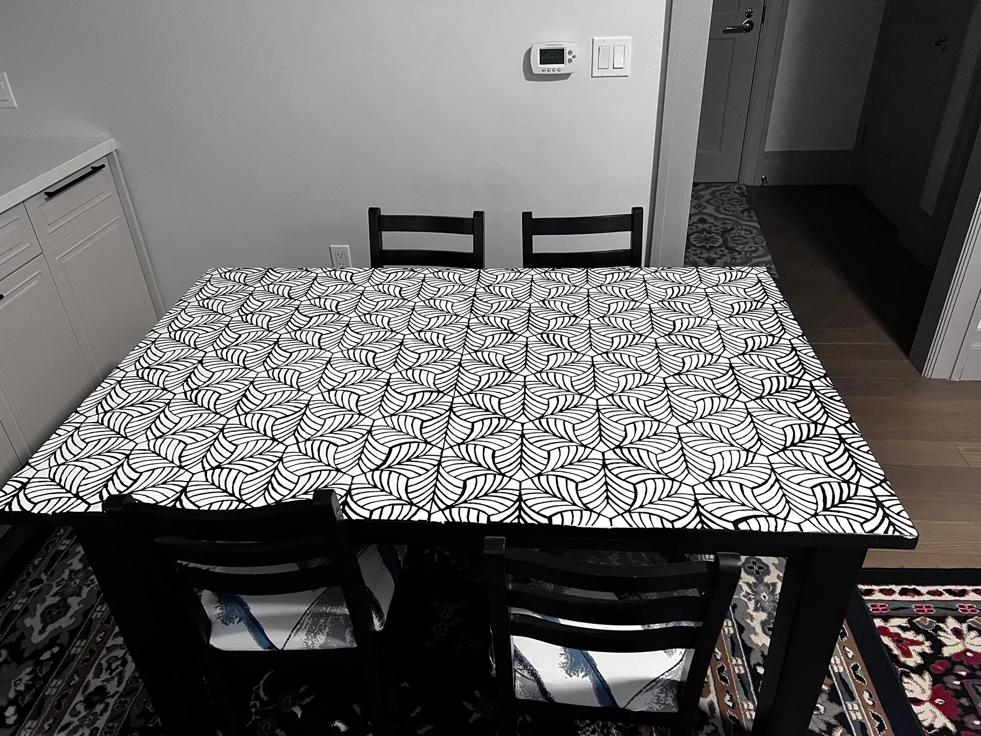 The table in its contracted form.