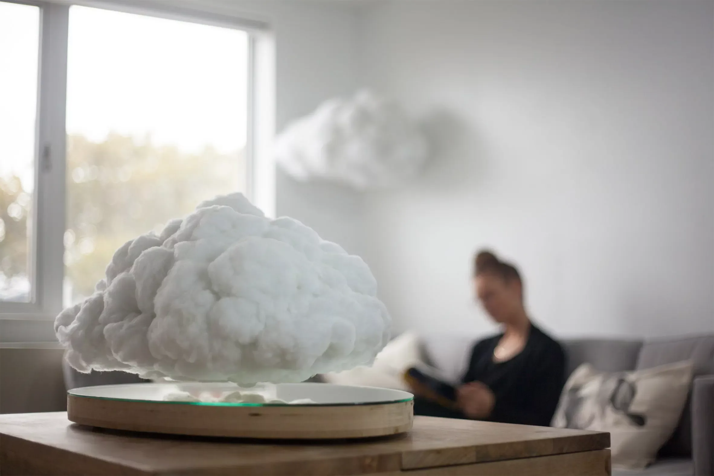 The featured picture for Richard Clarkson's floating Cloud on Dezeen.