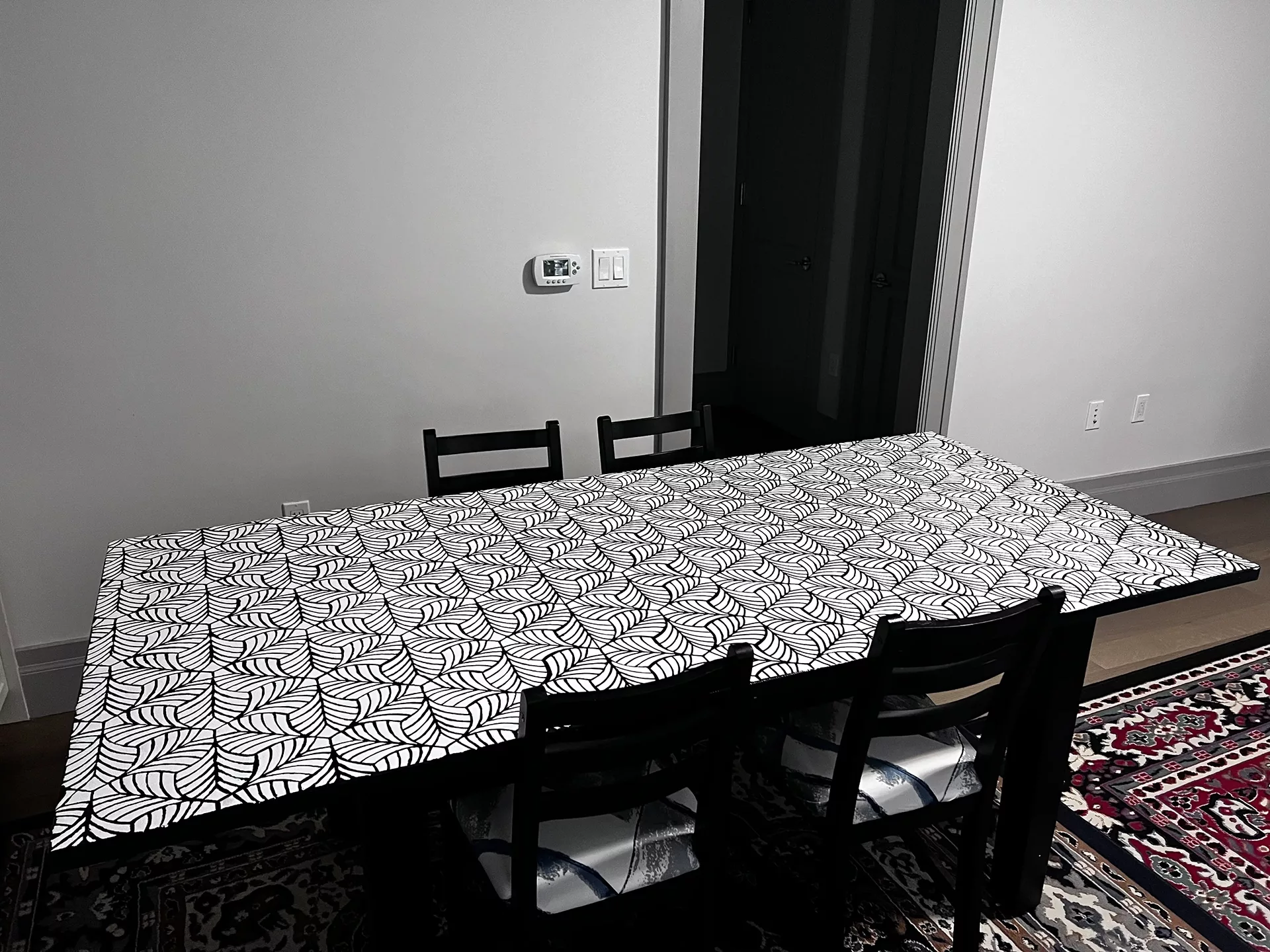 The table in its expanded form.