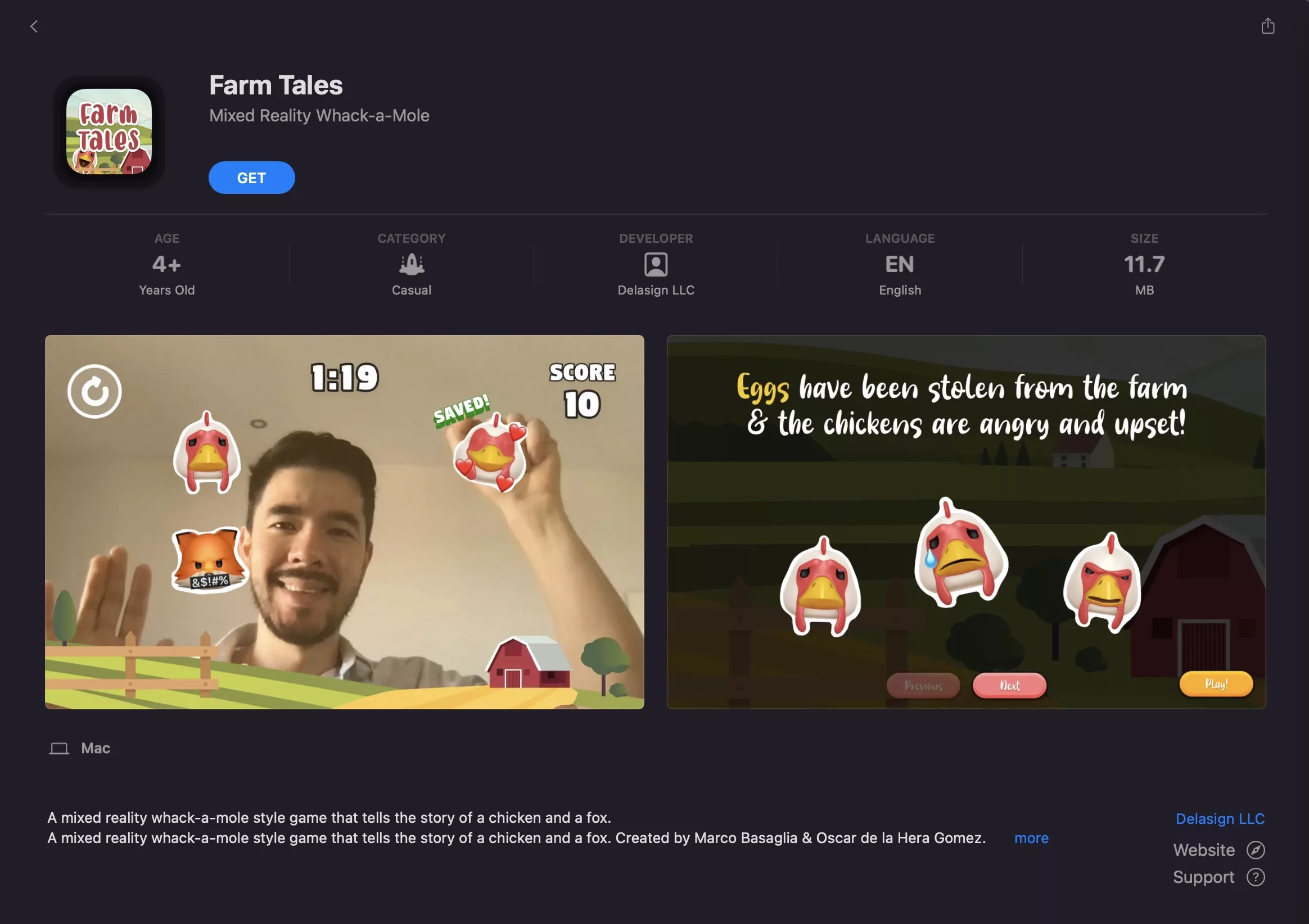 Farm Tales MacOS App Store (June 2nd, 2022)