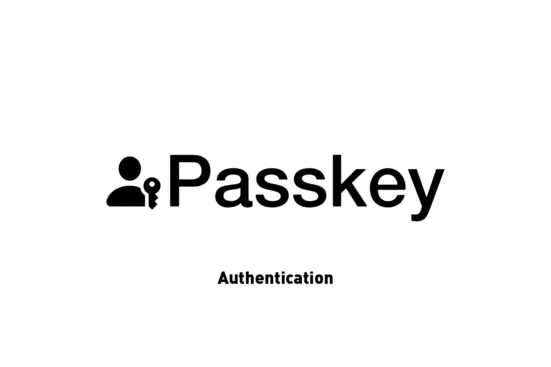 Apple's Passkey symbol with the word 'Authentication' below it.