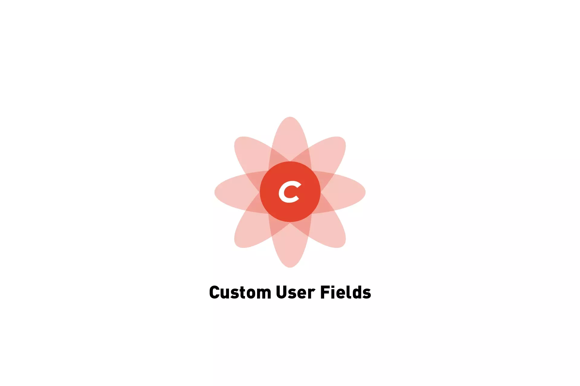 A flower that represents Craft CMS with the text "Custom User Fields" beneath it.
