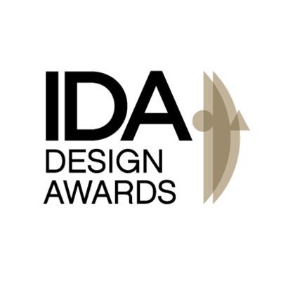 A logo of the International Design Award.