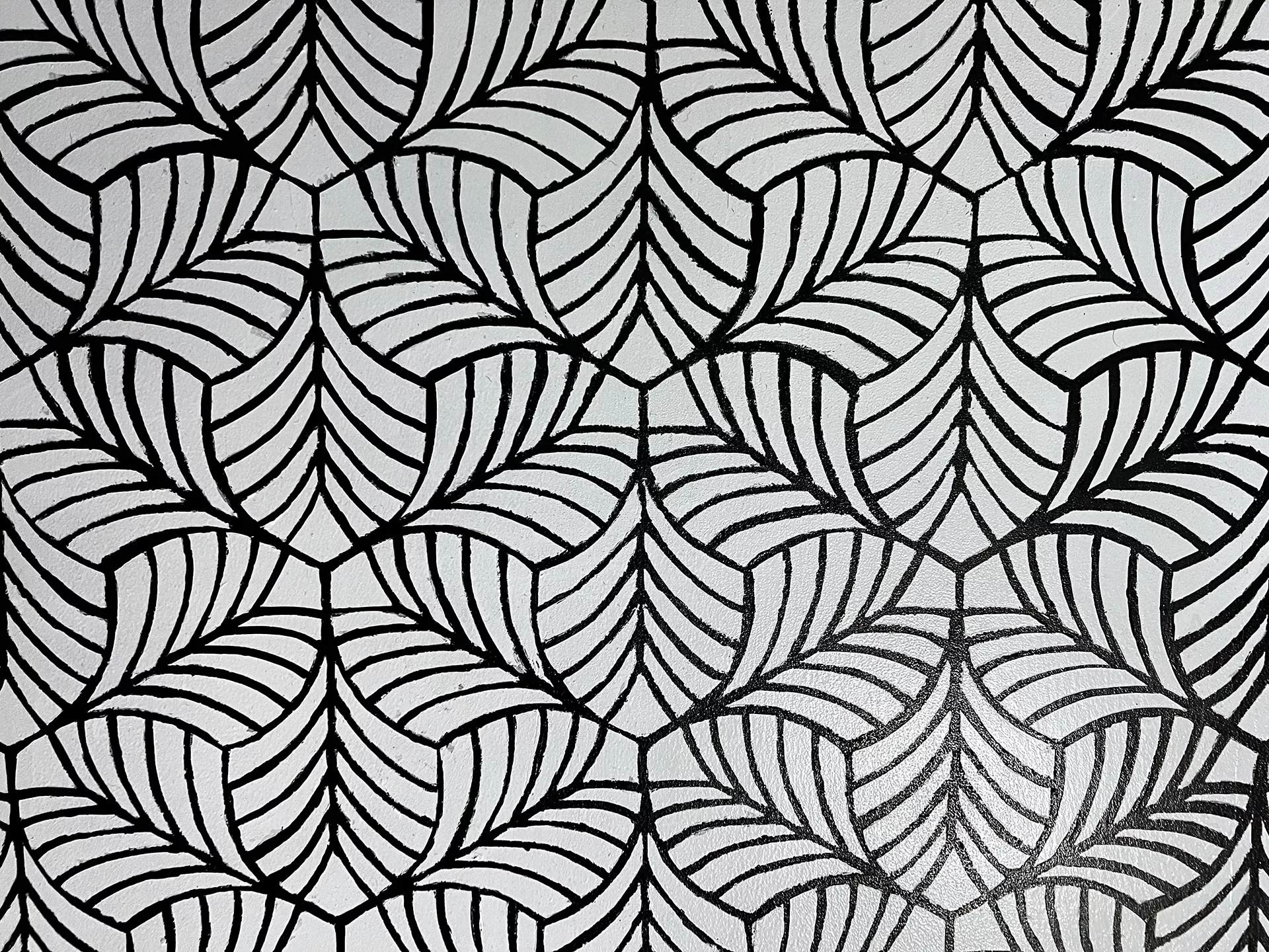 A birds eye view of the pattern.