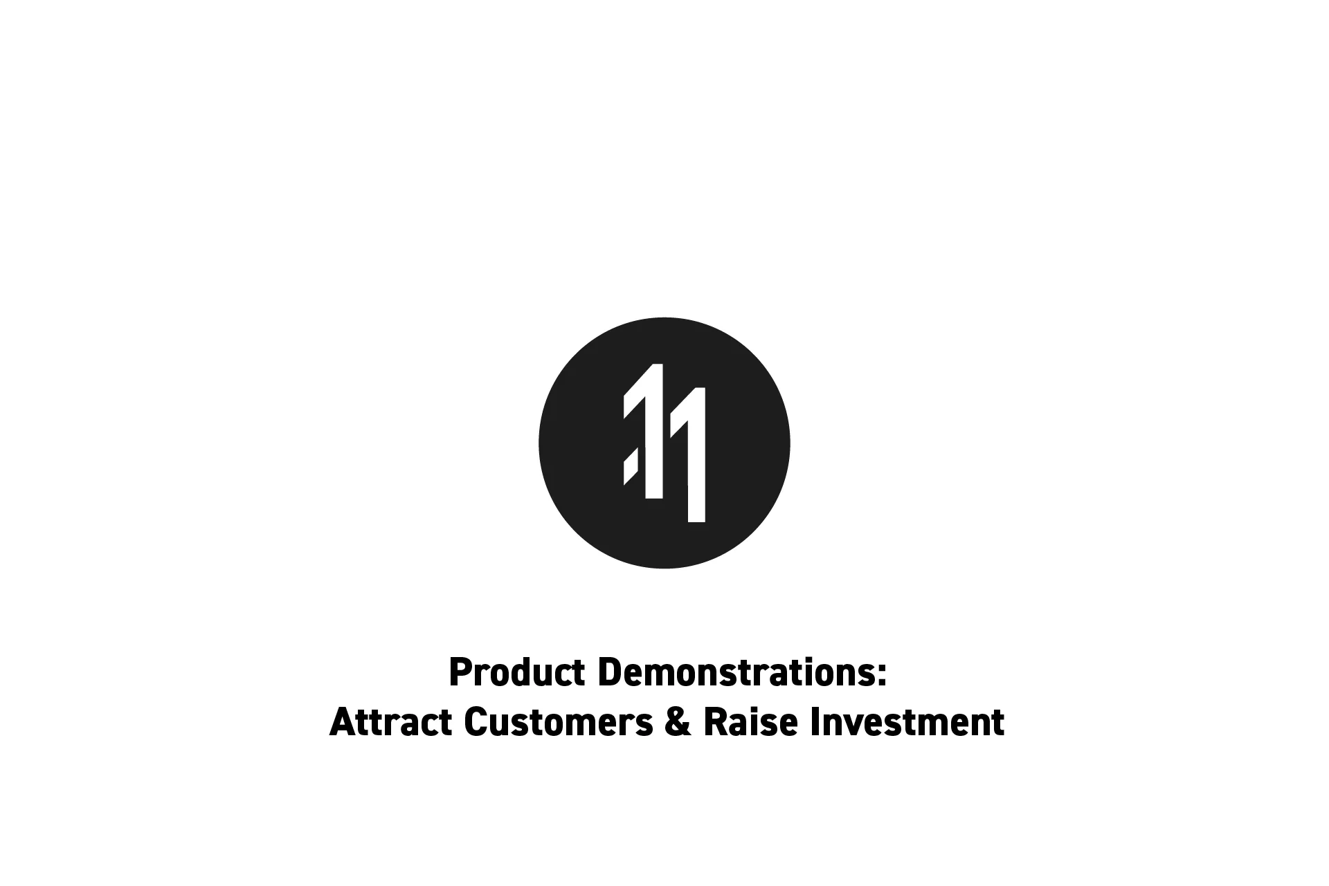 <p>The delasign logo with the text "Product Demonstrations: Attract Customers &amp; Raise Investment" beneath it.</p>