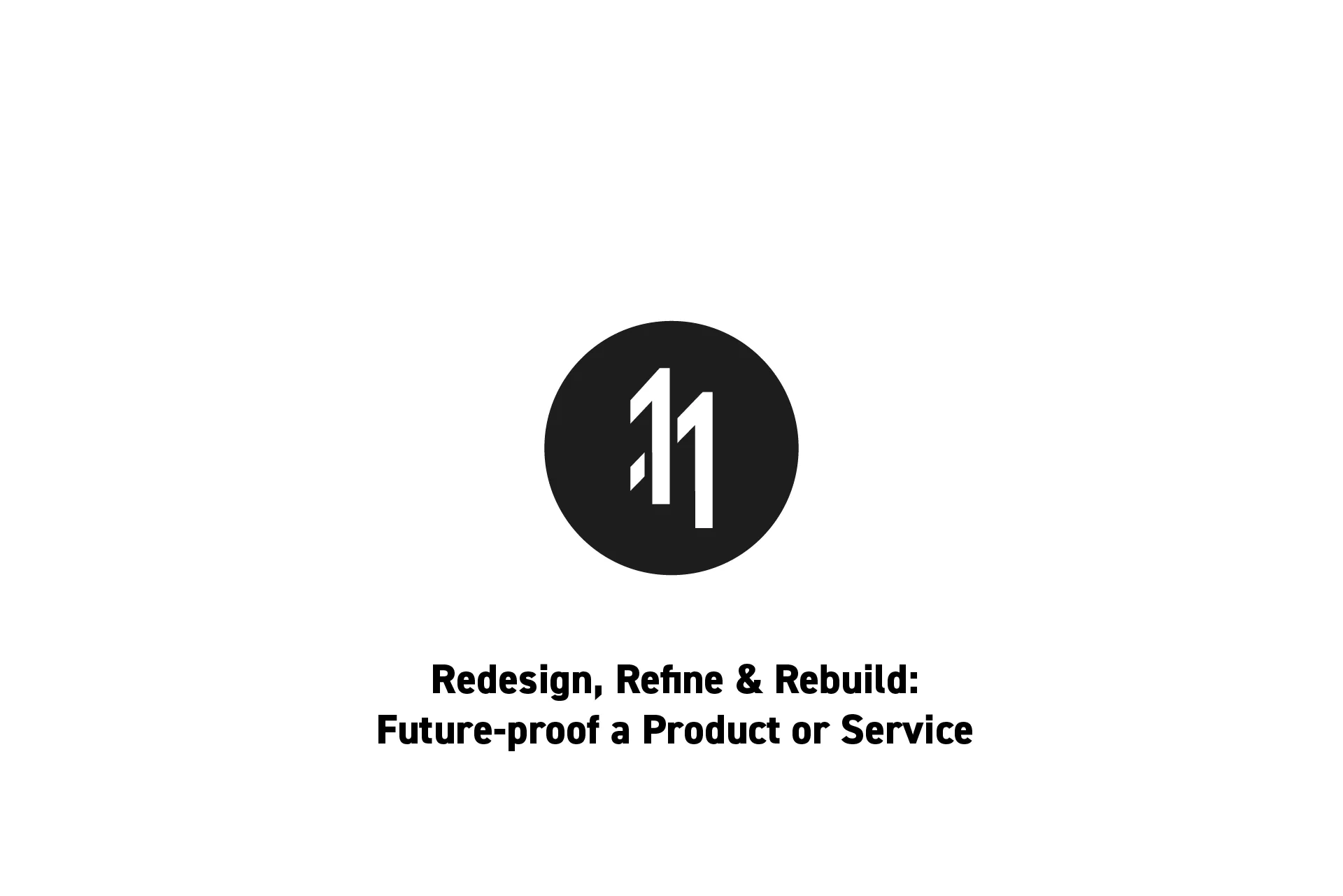 <p>The delasign logo with the text "Redesign, Refine &amp; Rebuild: Future-proof a Product or Service" beneath it.</p>