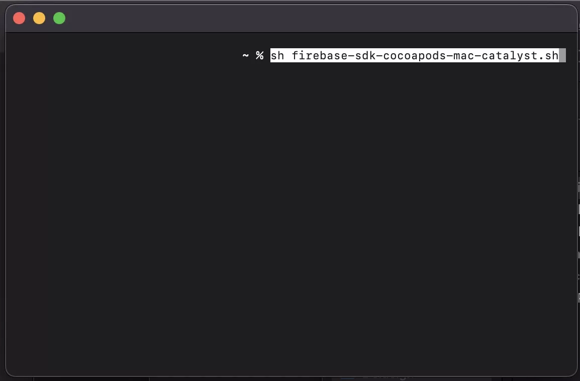 A screenshot of terminal showing you how to run the script.