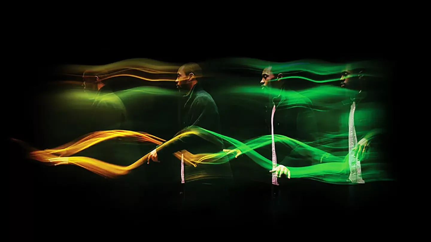 A picture produced by Samsung Hu demonstrating the motion of a man.