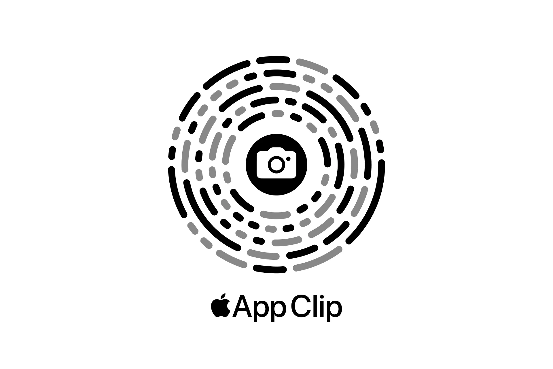 An Apple App Clip QR Code that allows you to try out the Sans Hands experience without downloading it from the Apple Store.