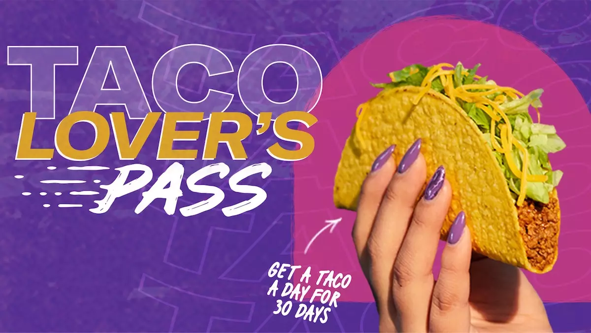 A Taco Bell Subscription Banner.