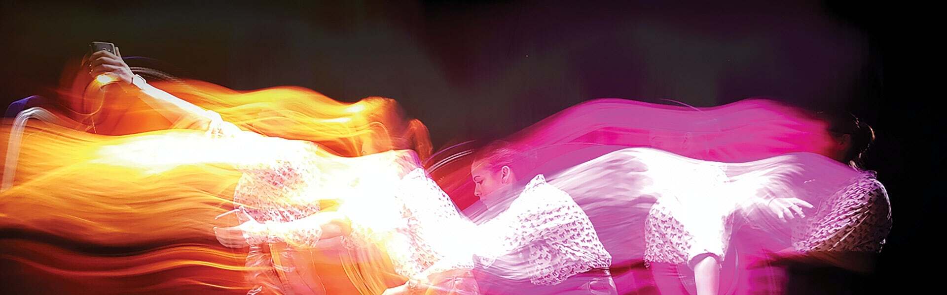 A picture produced by Samsung Hu demonstrating the motion of a woman.