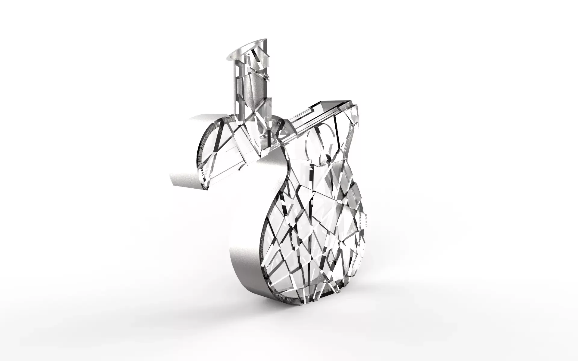 An render of Cubi demonstrating how it slides open.