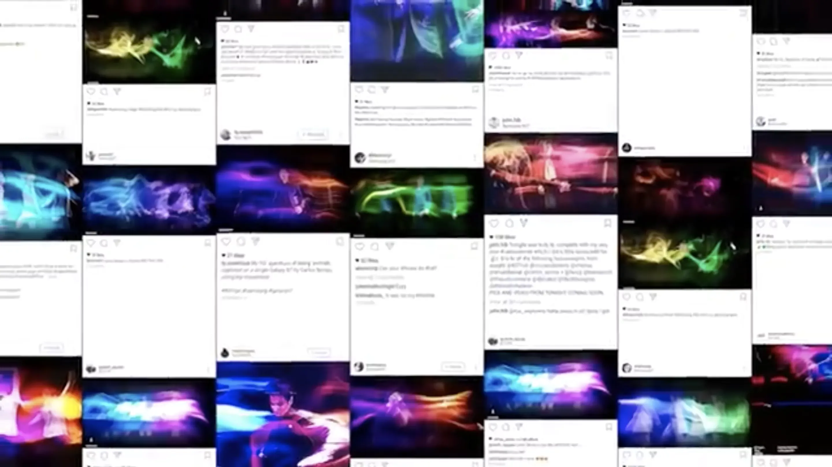 A mosiac of social media impressions.