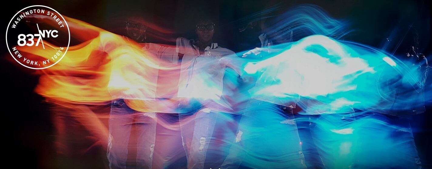 A picture produced by Samsung Hu demonstrating the motion of a man.