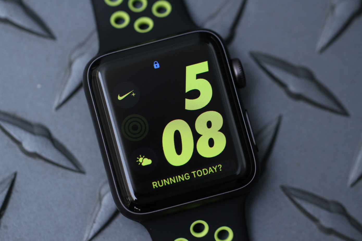 The Apple Watch Nike+'s visual for feature on Tech Crunch.